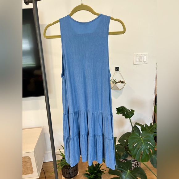 NWT Women’s ZARA Tiered Lace Up Keyhole Midi Summer Dress ~ Small - Picture 4 of 4